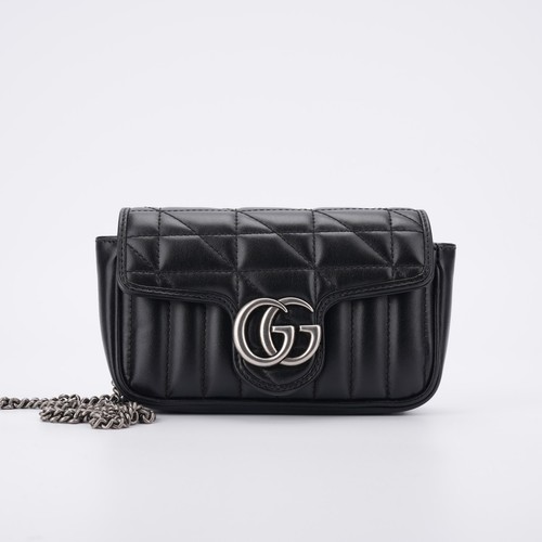 Gucci marmont black quilted - gucci, gg
